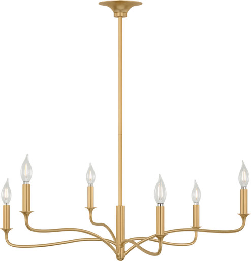 Chatsworth Six Light Chandelier in Gild/Gild (454|AC1226GD)