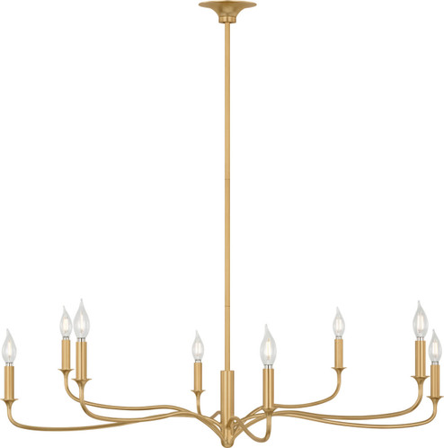 Chatsworth Eight Light Chandelier in Gild/Gild (454|AC1218GD)