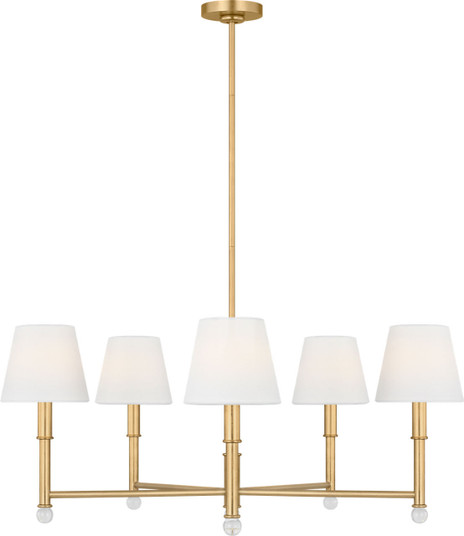 Greard Five Light Chandelier in Gild | Gild (454|AC1195GD)