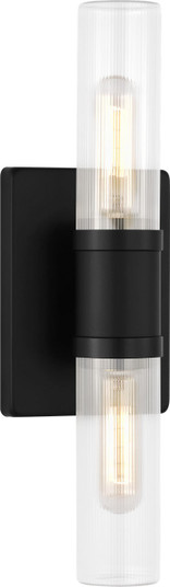 Keaton Two Light Vanity in Midnight Black/Midnight Black (454|4465002CF112)