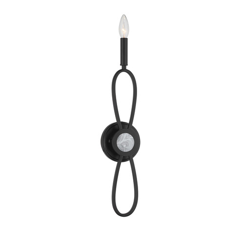 Minette One Light Wall Sconce in Matte Black (51|94100189)
