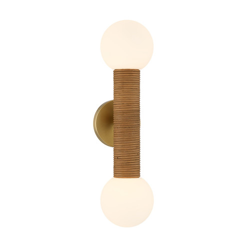 Jarrell Two Light Wall Sconce in Warm Brass (51|940812322)