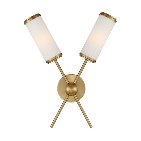 Denison Two Light Wall Sconce in Warm Brass (51|931992322)
