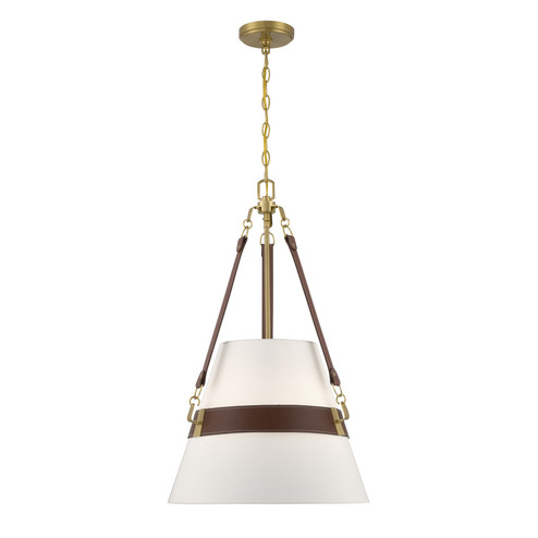 Corinth Three Light Pendant in Warm Brass (51|756273322)