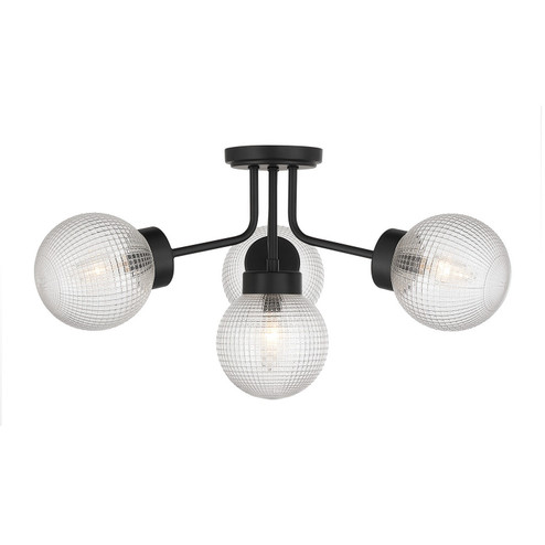Coral Four Light Semi-Flush Mount in Matte Black (51|63364489)