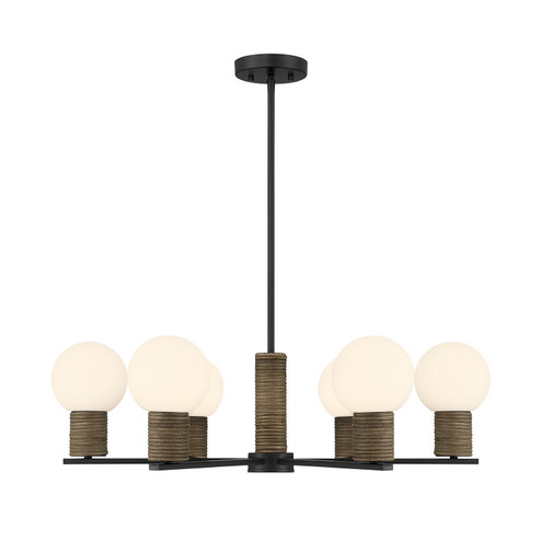 Jarrell Six Light Chandelier in Matte Black (51|14080689)