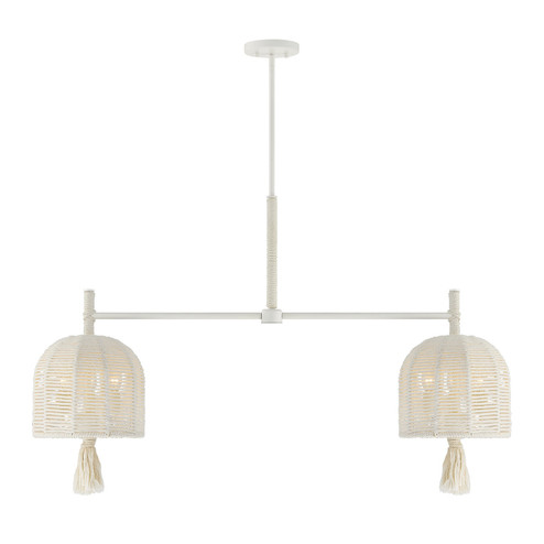 Lunara Six Light Chandelier in Cotton (51|134036341)
