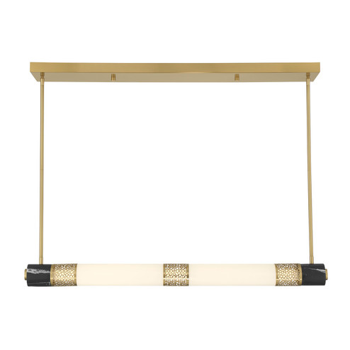 Farrell LED Linear Chandelier in Warm Brass (51|129171322)