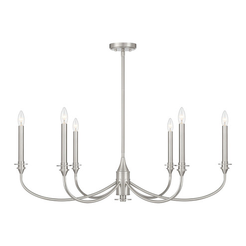 Coventry Six Light Chandelier in Satin Nickel (51|115006SN)