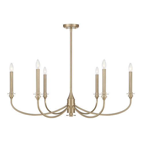 Coventry Six Light Chandelier in Noble Brass (51|115006127)
