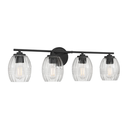 Miravelle Four Light Vanity in Matte Black (59|9994MB)