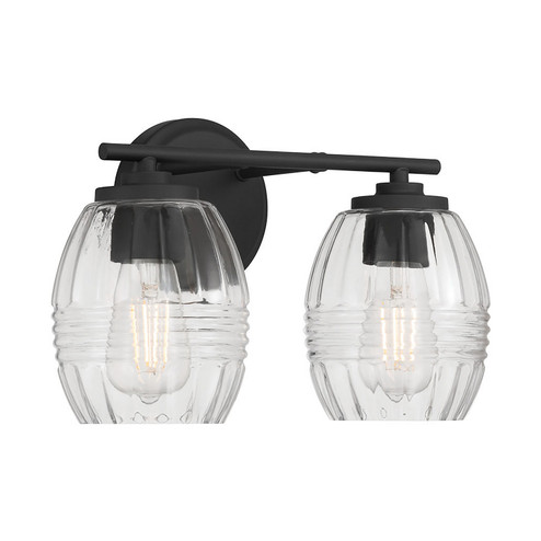 Miravelle Two Light Vanity in Matte Black (59|9992MB)