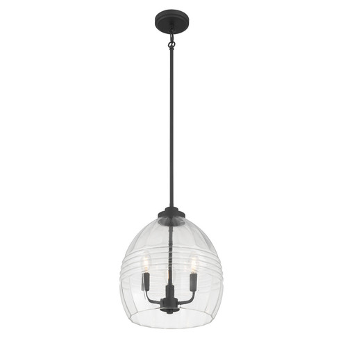 Miravelle Three Light Pendant in Matte Black (59|9983MB)
