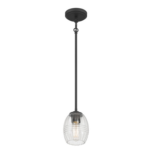 Miravelle One Light Mini Pendant in Matte Black (59|9981MB)