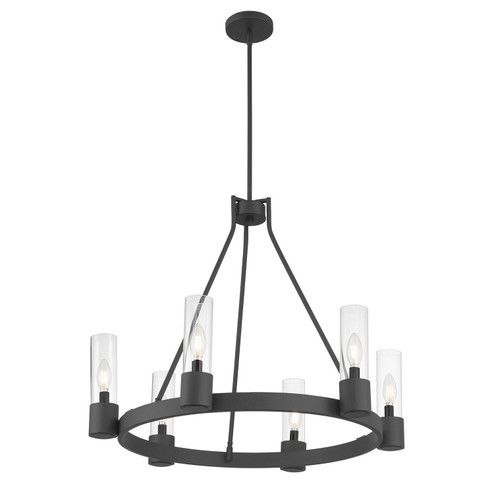 Evandrel Six Light Chandelier in Matte Black (59|9906MB)