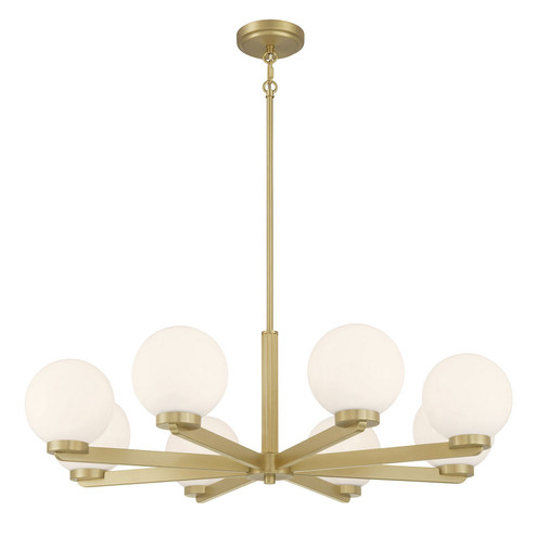 Ardeva Eight Light Chandelier in Vintage Brass (59|97108VB)