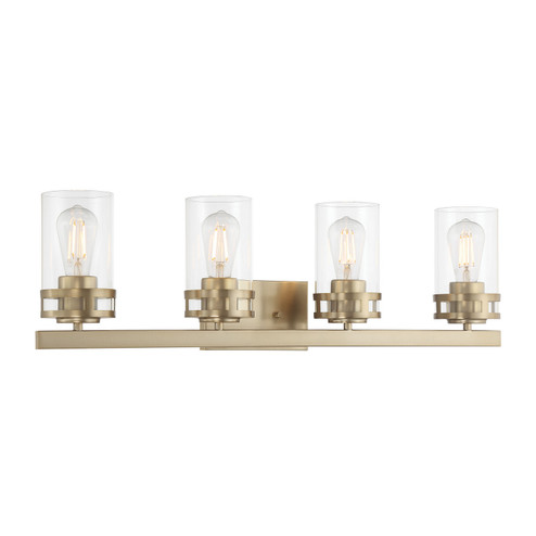 Lunden Four Light Vanity in Modern Gold (59|91024MG)