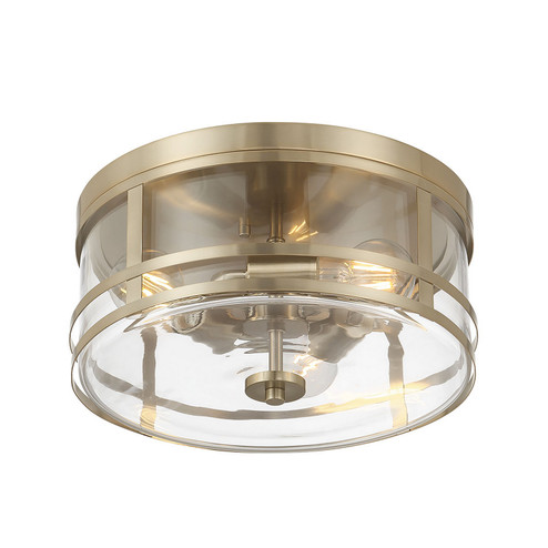 Lunden Three Light Flush Mount in Modern Gold (59|91013MG)