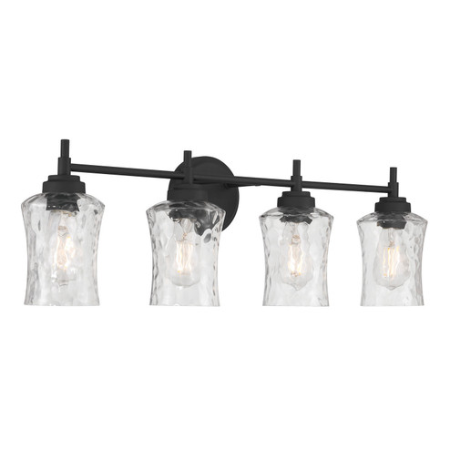 Clarvyn Four Light Vanity in Matte Black (59|909104MB)