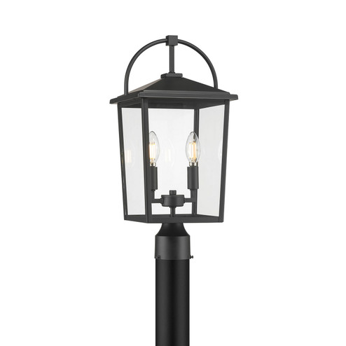 Strathden Two Light Post Lantern in Powder Coated Black (59|66302PBK)