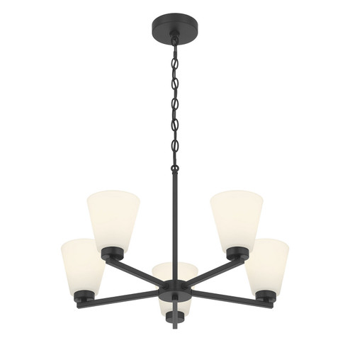 Strayhan Five Light Chandelier in Matte Black (59|64105WGMB)