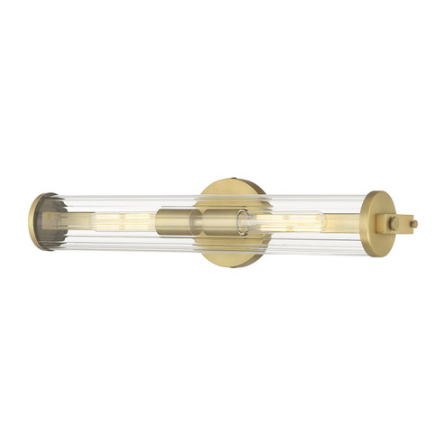 Cylora Two Light Bath Bar in Vintage Brass (59|63102VB)
