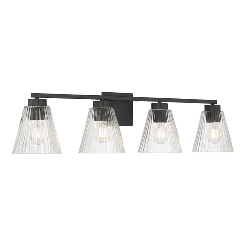 Riville Four Light Vanity in Matte Black (59|63004MB)
