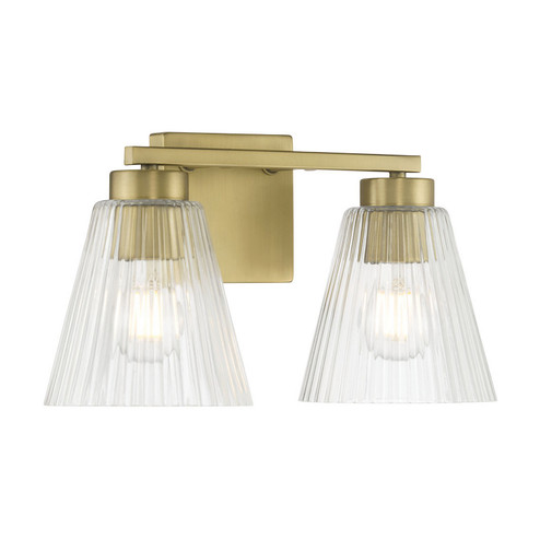 Riville Two Light Vanity in Vintage Brass (59|63002VB)