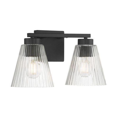 Riville Two Light Vanity in Matte Black (59|63002MB)