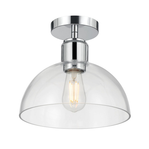 Knightsdale One Light Semi-Flush Mount in Chrome (59|6021CH)