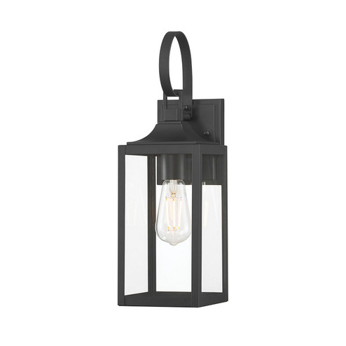 Halston One Light Lantern in Powder Coated Black (59|402001PBK)