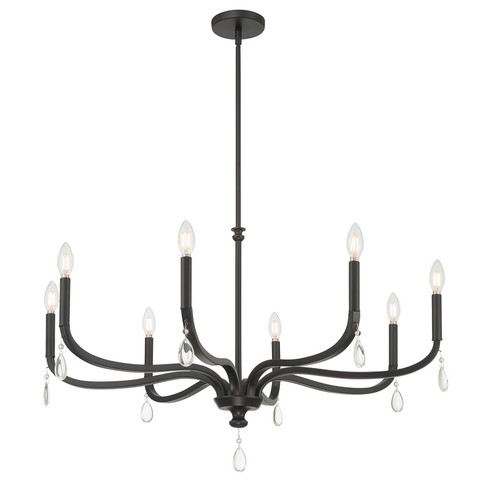 Viremont Eight Light Chandelier in Matte Black (59|220108MB)