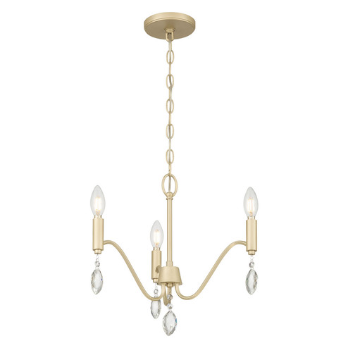 Aureline Three Light Chandelier in Aged Silver (59|205103AGSI)