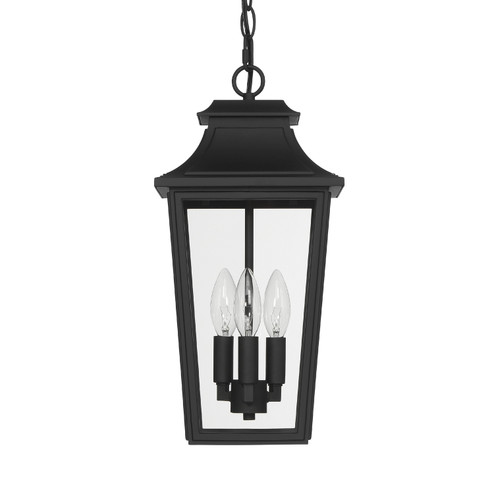 Spring Cove Three Light Outdoor Pendant in Matte Black (47|46084)