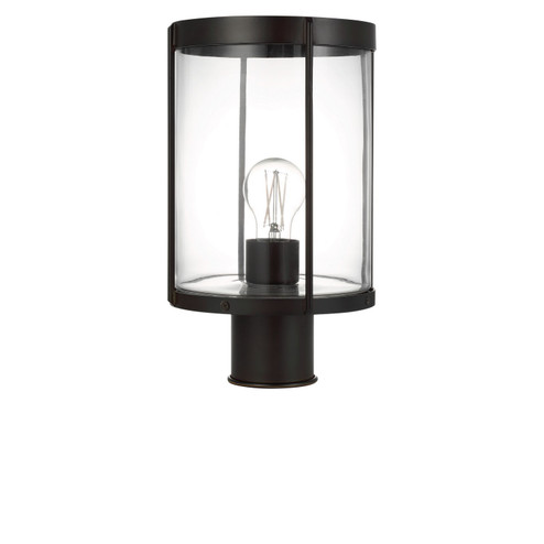 Luning One Light Outdoor Post Lantern in Textured Black (1|GLO1741CTXB)