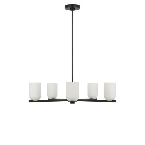 Neblina Five Light Chandelier in Midnight Black (1|GLC1935MBKE)