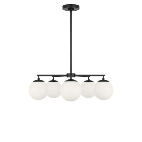 Nube Five Light Chandelier in Midnight Black (1|GLC1795MBK)