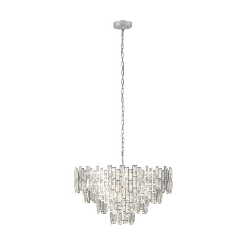 Calmeilles Ten Light Pendant in Chrome (217|39627A)