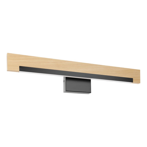 Camacho LED Bath/Vanity in Black & Wood (217|205523A)