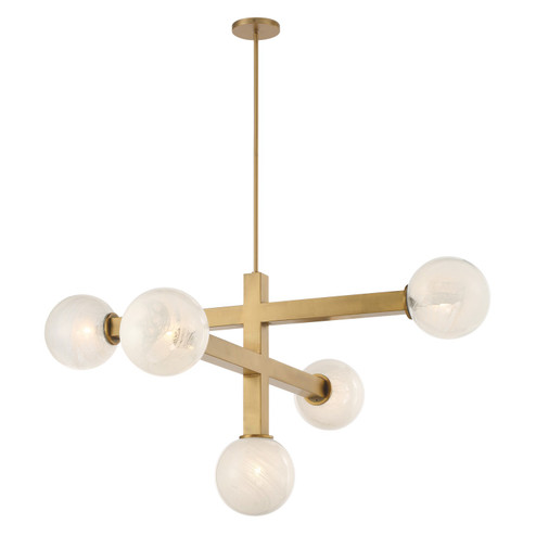Narra Five Light Chandelier in Legacy Brass (7|2525732)