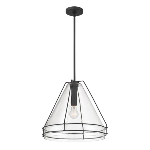 Lorenth One Light Pendant in Dark Matte Black (7|17649899)