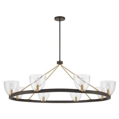 Noellea Eight Light Chandelier in Dark Bronze (7|12728796)