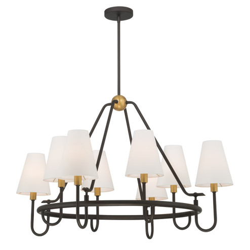 Bellforge Eight Light Pendant in Legacy Brass (7|12108855)