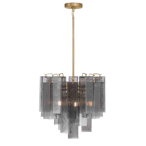 Torvento Six Light Pendant in Legacy Brass (29|N3146GS732)