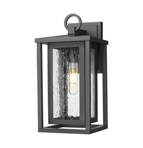 Ashland One Light Wall Sconce in Matte Black (405|99501WBK14SDY)