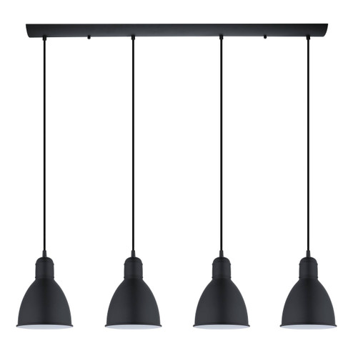 Priddy Four Light Pendant in Black (217|49466A)