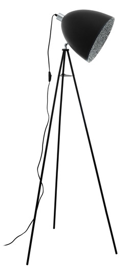 Mareperla One Light Floor Lamp in Black & Chrome (217|39499A)