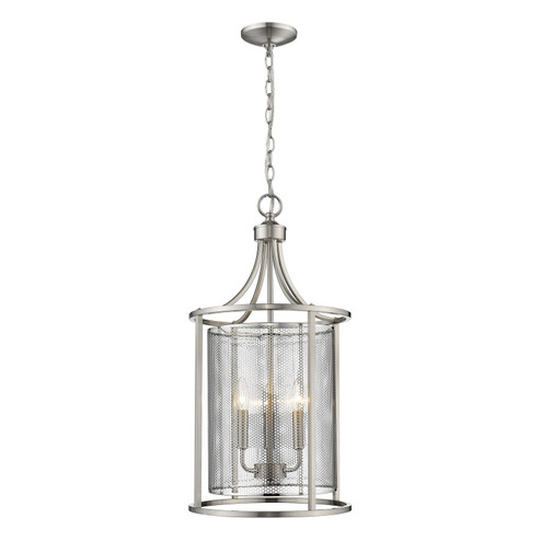 De Velde Three Light Pendant in Matte Nickel (217|203542A)