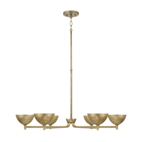 Francesca LED Chandelier in Feathered Brass (65|458561FT)