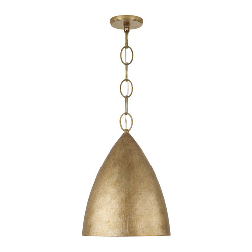 Francesca LED Pendant in Feathered Brass (65|358511FT)